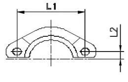 Скоба для фланца AFS3 1/2" (1 шт.)